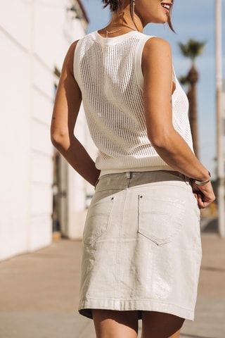 Jupe patineuse - Beige