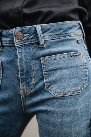 Jean flare taille haute Graciella S-SDM - Bleu