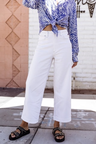 Pantalon 7/8 Nylia Andalousia - Blanc