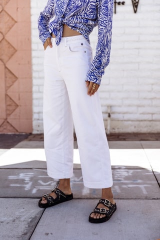 Pantalon 7/8 Nylia Andalousia - Blanc