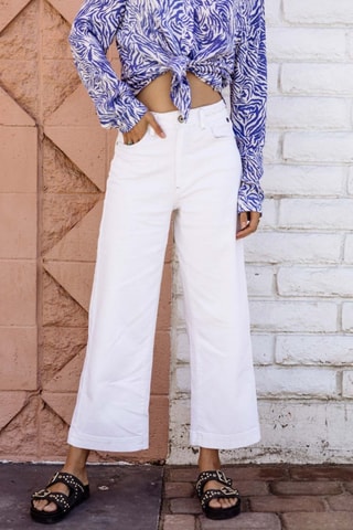 Pantalon 7/8 Nylia Andalousia - Blanc