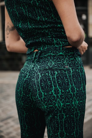 Pantalon Roma Baroca - Noir et vert
