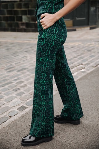 Pantalon Roma Baroca - Noir et vert