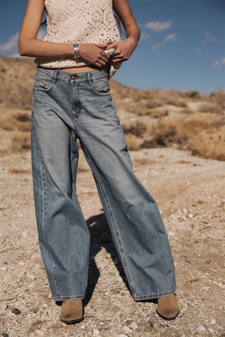 Jean wide legs - Bleu