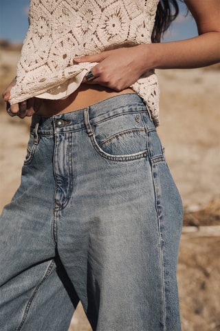 Jean wide legs - Bleu