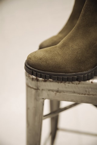 Bottines en cuir - Vert