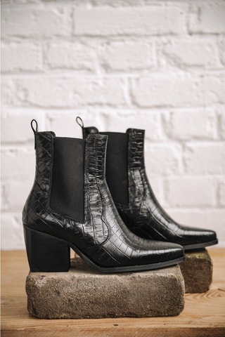 Bottines Chelsea en cuir Teresa Croco - Noir