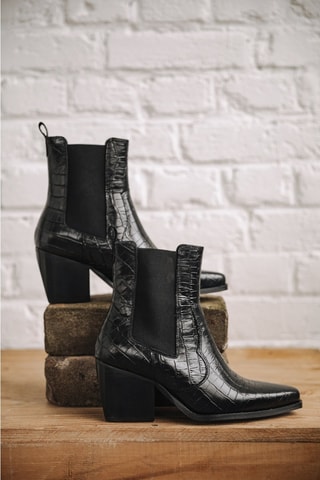 Bottines Chelsea en cuir Teresa Croco - Noir
