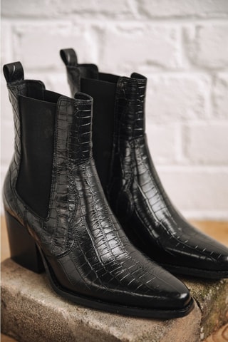 Bottines Chelsea en cuir Teresa Croco - Noir