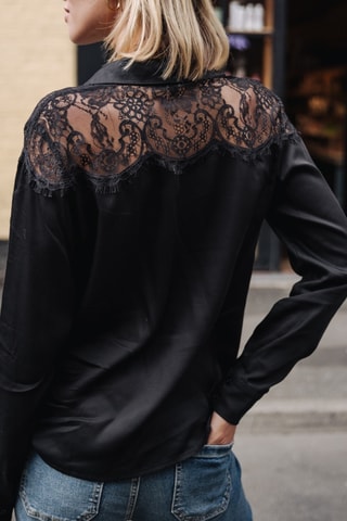 Chemisier Chanice Plain - Noir