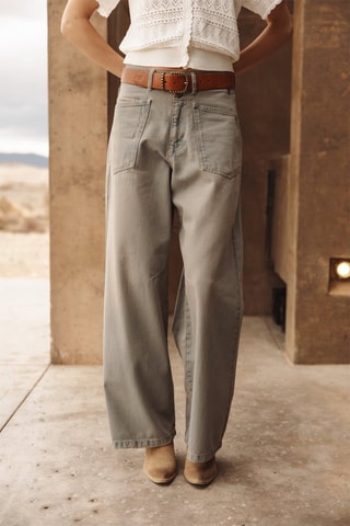 Jean wide legs - Gris