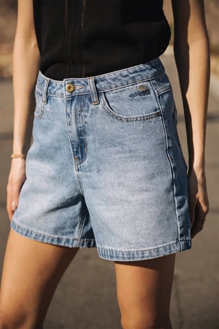 Short en jean - Bleu
