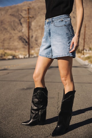 Short en jean - Bleu