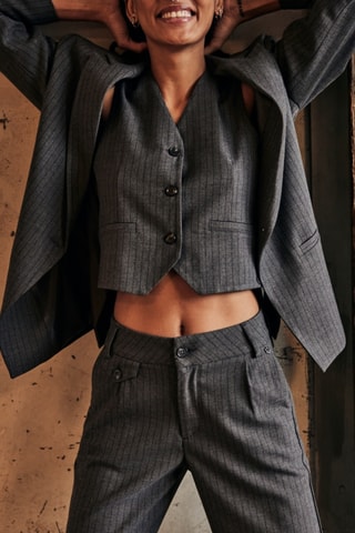 Gilet de costume Gladys Buren - Gris