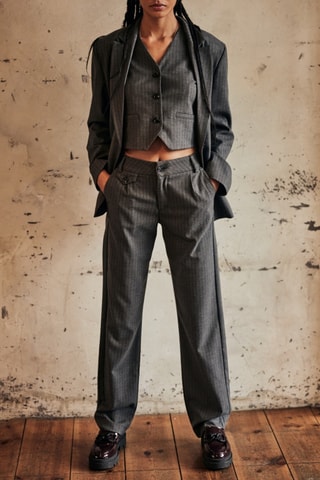 Gilet de costume Gladys Buren - Gris