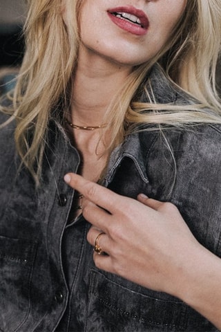 Chemisier tie and dye Charlise - Noir et gris