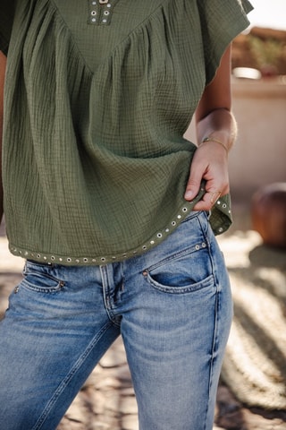 Jean 7/8 Alexa Cropped SDM - Bleu