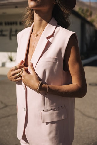 Veste sans manches - Rose