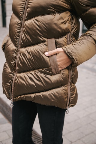 Doudoune à capuche Camryn - Marron