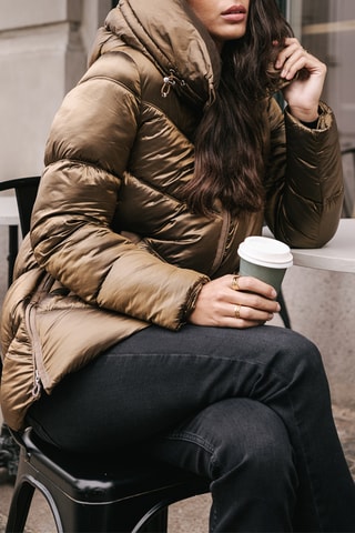 Doudoune à capuche Camryn - Marron