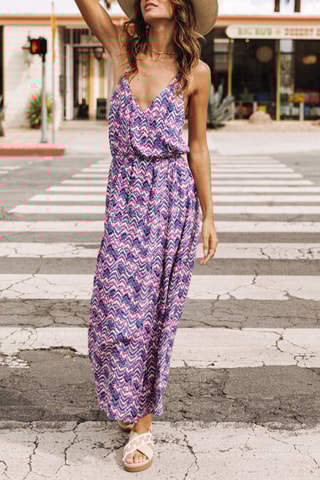 Robe Raelle Etnico - Bleu