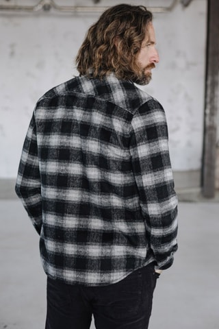 Surchemise Raven Donegal - Blanc et noir