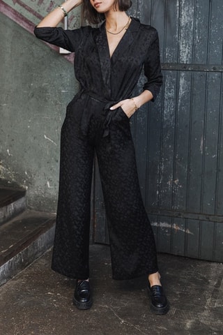 Combinaison Loana Jacquard - Noir