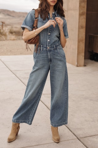 Combinaison en jean - Bleu