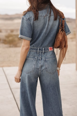 Combinaison en jean - Bleu