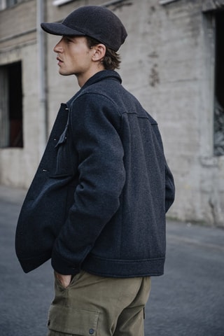 Veste en laine Izak Woolen - Gris