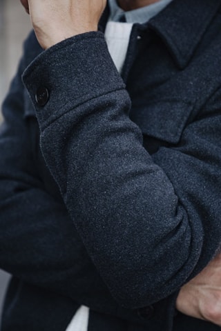 Veste en laine Izak Woolen - Gris