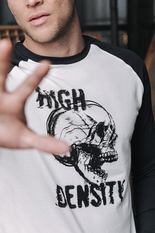 T-shirt Chistopher High Density - Blanc et noir