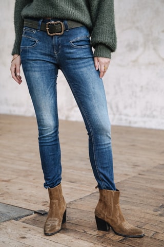 Jean Alexa High Waist Cropped S-SDM - Bleu