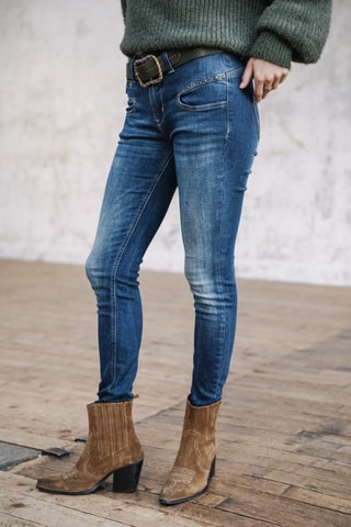 Jean Alexa High Waist Cropped S-SDM - Bleu