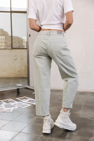 Pantalon - Blanc et vert