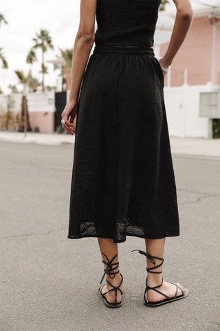 Jupe midi - Noir
