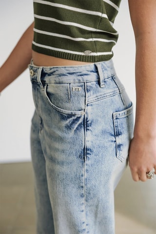 Jean mom - Bleu