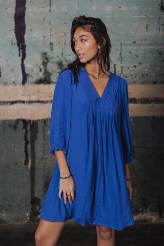 Robe trapèze - Bleu