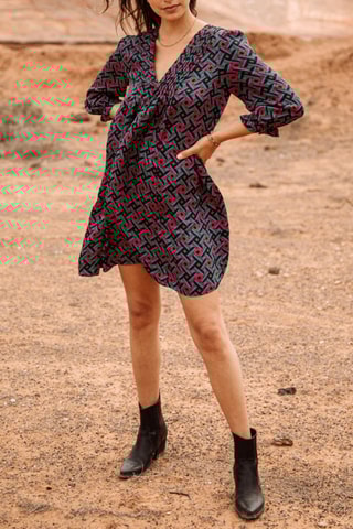 Robe Juna Cruz - Vert et rose