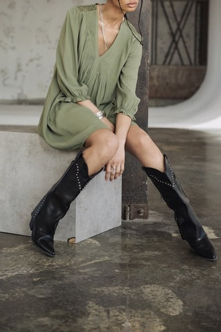 Robe trapèze - Vert