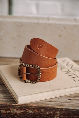 Ceinture en cuir Annie - Marron