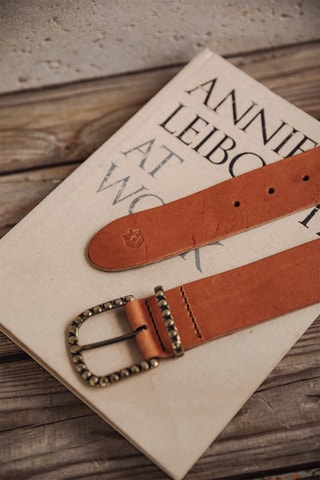 Ceinture en cuir Annie - Marron