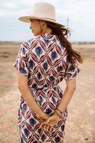 Robe Raffia Diamond - Blanc