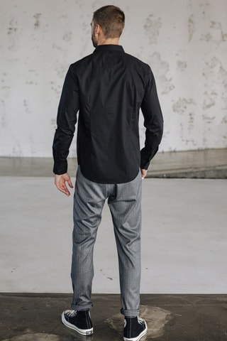 Chemise Yoris Poplin Stretch - Noir