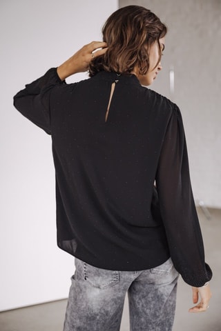 Blouse Bellany Strass - Noir