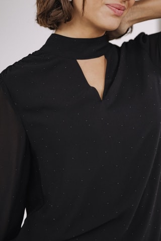 Blouse Bellany Strass - Noir