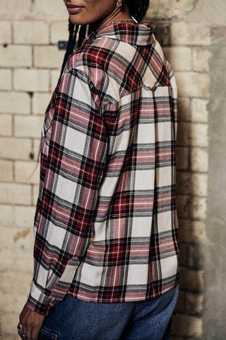 Chemise Tickya Plaid - Blanc