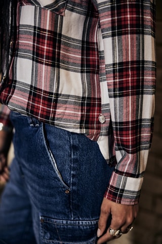 Chemise Tickya Plaid - Blanc