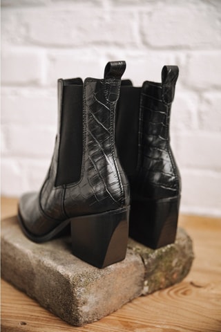 Bottines Chelsea en cuir Teresa Croco - Noir