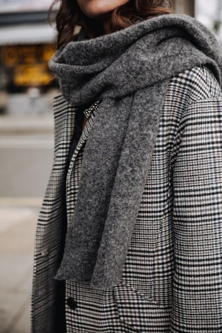 Echarpe en laine Doria Plain - Gris